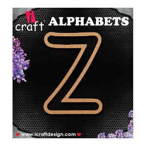 iCraft Wooden Outline Alphabets- Z