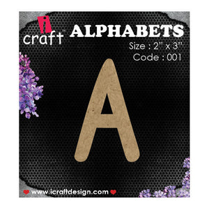 iCraft Wooden Alphabets-Uppercase A