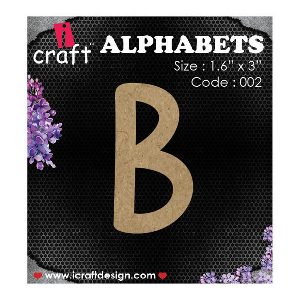 iCraft Wooden Alphabets-Uppercase B
