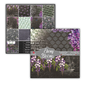 iCraft Pattern Paper- Ebony Blooms