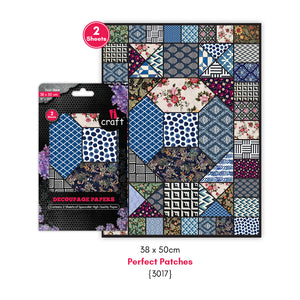 iCraft Decoupage Paper Pack - Dual-Sheet Set for Resin Art & Furniture Upcycling and DIY’s - 3017