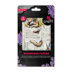 iCraft Decoupage Paper Pack - Dual-Sheet Set for Resin Art & Furniture Upcycling and DIY’s - 3024