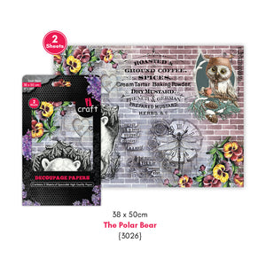 iCraft Decoupage Paper Pack - Dual-Sheet Set for Resin Art & Furniture Upcycling and DIY’s - 3026