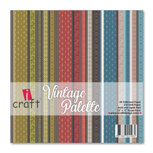 iCraft Pattern Paper- Vintage Palette