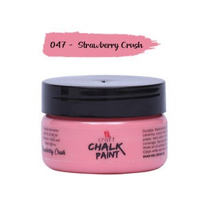 iCraft Premium Chalk Paint - Smooth, Creamy & Non-Toxic - Ideal for DIY & Resin Projects-50ml Strawberry Crush