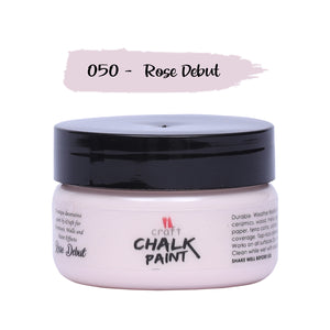 iCraft Premium Chalk Paint - Smooth, Creamy & Non-Toxic - Ideal for DIY & Resin Projects-50ml Rose Debut
