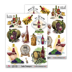 iCraft Water Transfer Stickers- Best use for Resin, Fabric, Plastic, MDF & Glass - Decorative Decals in Floral, Quotes & More (7" x 10")-5026