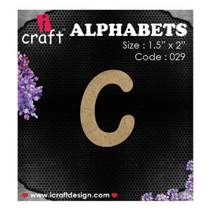 iCraft Wooden Alphabets-Lowercase C