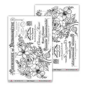 iCraft Water Transfer Stickers- Best use for Resin, Fabric, Plastic, MDF & Glass - Decorative Decals in Floral, Quotes & More (10" x 15")-6008