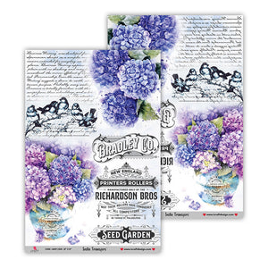 iCraft Water Transfer Stickers- Best use for Resin, Fabric, Plastic, MDF & Glass - Decorative Decals in Floral, Quotes & More (10" x 15")-6009