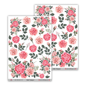 iCraft Water Transfer Stickers- Best use for Resin, Fabric, Plastic, MDF & Glass - Decorative Decals in Floral, Quotes & More (10" x 15")-6010