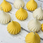 Modak Silicone Mould — 3-Cavity Segment (cut from 15-cavity tray) — for Resin, Wax & Clay