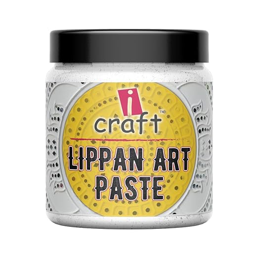 iCraft White Lippan Art Paste For Lippan Art, Craft & Decorative Purpose | 300 Grams | Non-Toxic | Lippan Art Bases | Lippan Art Mirrors