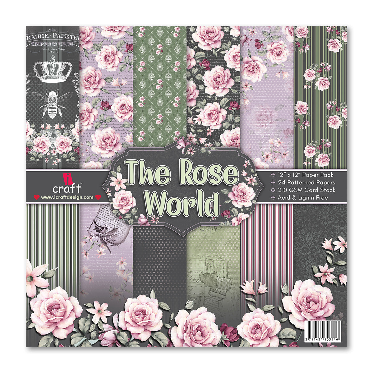 iCraft Pattern Paper- The Rose World