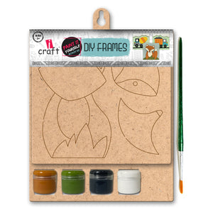 iCraft DIY Frame - Home Decor Art Kit for Kids - Fox