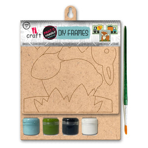 iCraft DIY Frame - Home Decor Art Kit for Kids - Rabbit