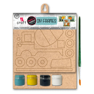 iCraft DIY Frame - Home Decor Art Kit for Kids - Cement Truck