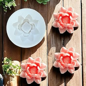 Small Lotus Flower Silicone Mould — for Resin, Wax & Clay