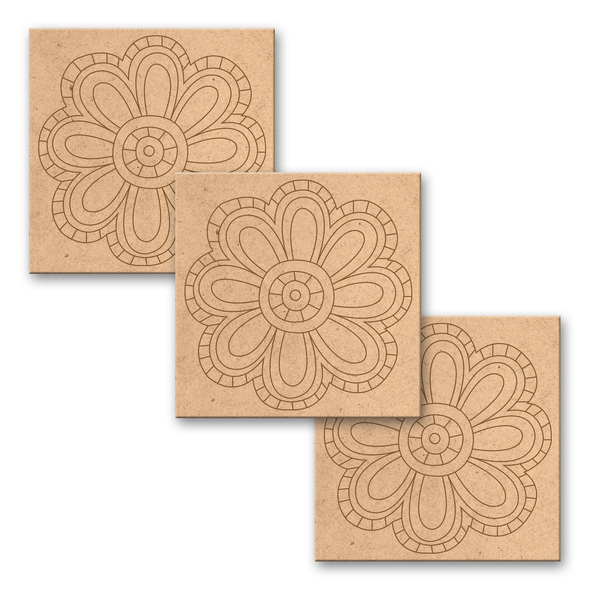 iCraft Doodling Tiles-4"x 4"-777