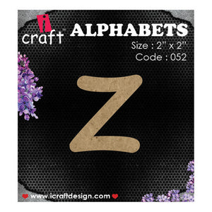 iCraft Wooden Alphabets-Lowercase Z