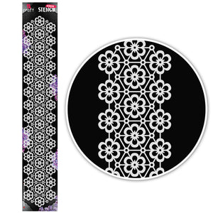 iCraft Multi-Surface Stencils - Perfect for Walls, DIY & Resin Art Projects | Reusable |Border Stencil-8006