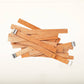 Premium Wooden Candle Wicks with Sustainer Clips – 10 Pieces"