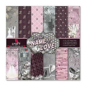 iCraft Pattern Paper- In The Name of Love