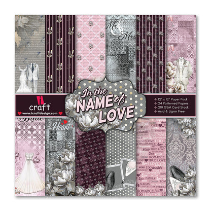 iCraft Pattern Paper- In The Name of Love