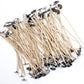 Braided cotton wick with metal sustainer pack of 50
