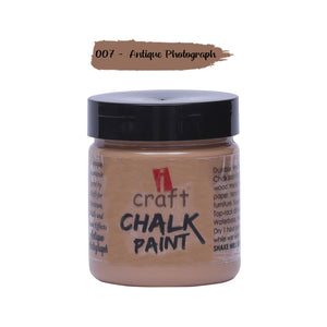 iCraft Premium Chalk Paint - Smooth, Creamy & Non-Toxic - Ideal for DIY & Resin Projects-100ml Antique Photograph