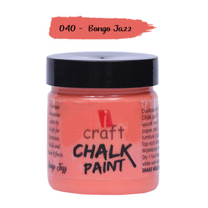 iCraft Premium Chalk Paint - Smooth, Creamy & Non-Toxic - Ideal for DIY & Resin Projects-100ml  Bongo Jazz