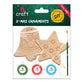 DIY Christmas Ornament Kit: Paint Your Own Bell and Star CD 3