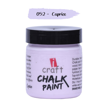 iCraft Premium Chalk Paint - Smooth, Creamy & Non-Toxic - Ideal for DIY & Resin Projects-100ml Caprice