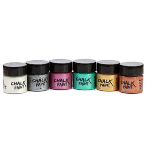 icraft Chalk Paint Mini Starter Pack Set Of 6-All Time Metallic Shades