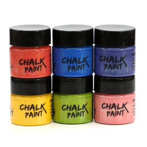 icraft Chalk Paint Mini Starter Pack Set Of 6-Neon Shades