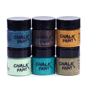 icraft Chalk Paint Mini Starter Pack Set Of 6-Ocean Shades