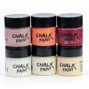 icraft Chalk Paint Mini Starter Pack Set Of 6-Body Shades