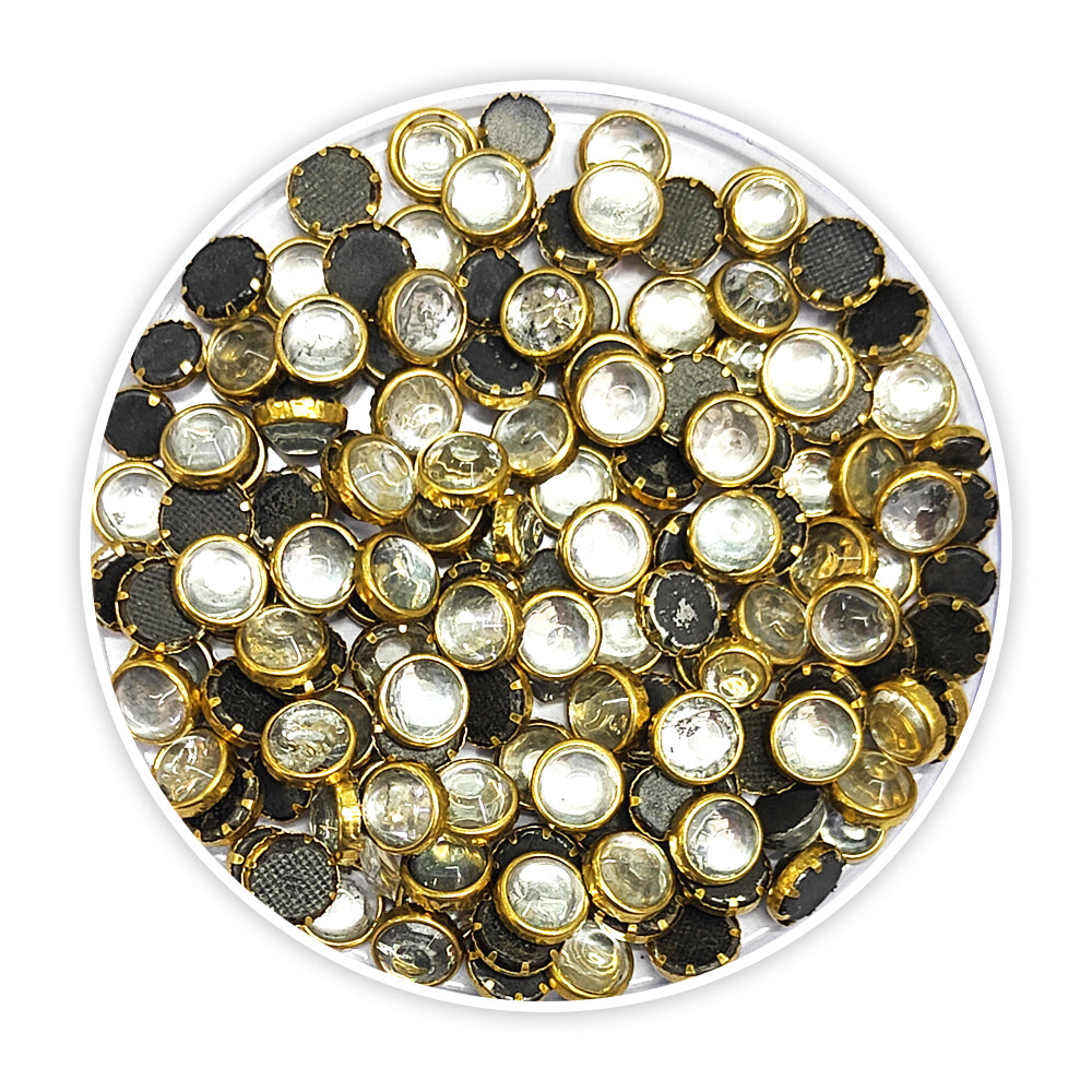 iCraft Crystal Metal Beads-Round.Pack Of 25Grams