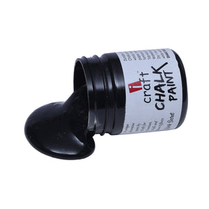 iCraft Premium Chalk Paint - Smooth, Creamy & Non-Toxic - Ideal for DIY & Resin Projects-100ml Dark Secret