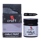 iCraft Premium Chalk Paint - Smooth, Creamy & Non-Toxic - Ideal for DIY & Resin Projects-100ml Dark Secret