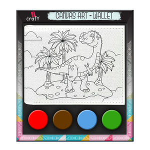 iCraft Canvas Wallet-Dinosaur
