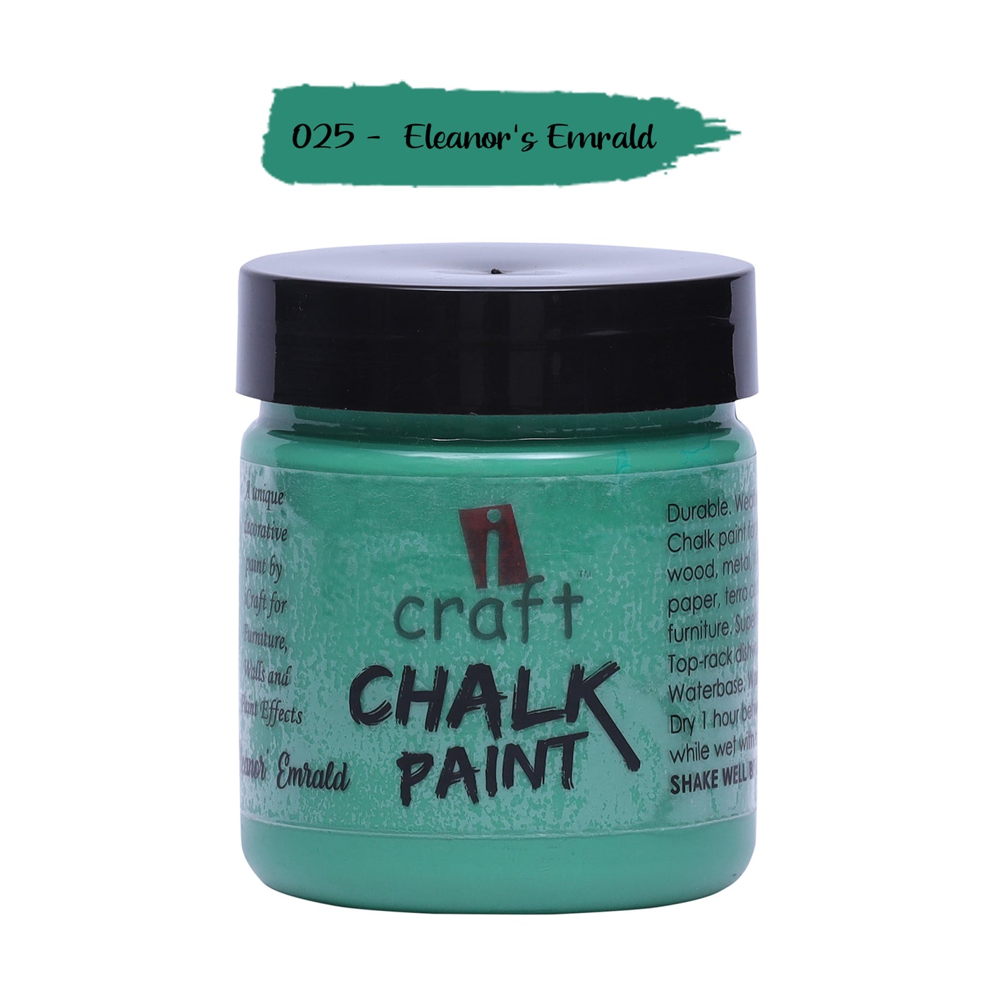 iCraft Premium Chalk Paint - Smooth, Creamy & Non-Toxic - Ideal for DIY & Resin Projects-100ml  Eleanor's Emerald