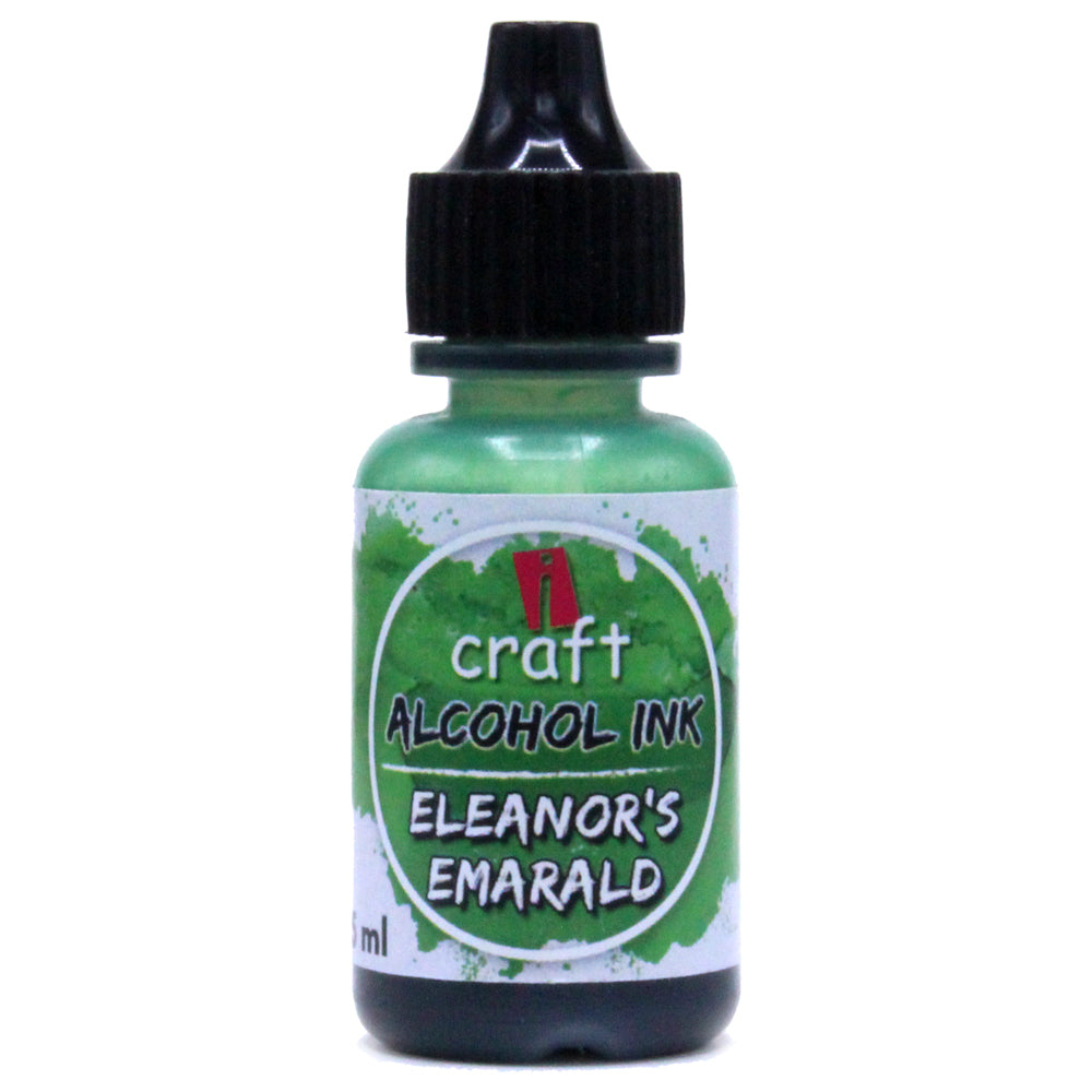 iCraft Alcohol Ink -Eleanor's Emarald  Vibrant and Versatile Ink for Resin and Abstract Art