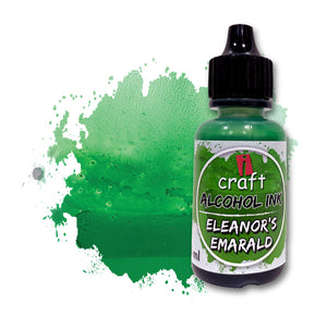 iCraft Alcohol Ink -Eleanor's Emarald  Vibrant and Versatile Ink for Resin and Abstract Art
