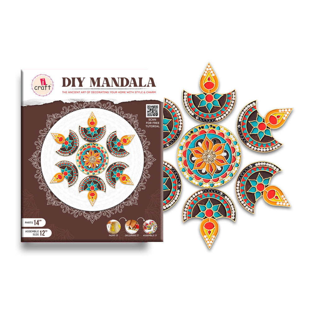 iCraft DIY Rangoli Kit  (DIYA MANDALA-FB 44)