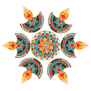 iCraft DIY Rangoli Kit  (DIYA MANDALA-FB 44)
