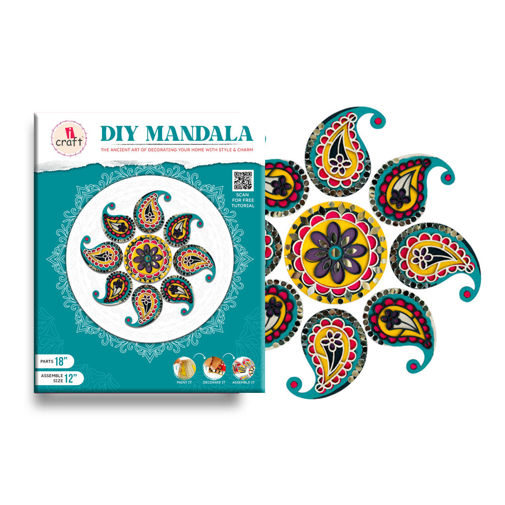 iCraft DIY Rangoli Kit  (Mango Paisley-FB 47)