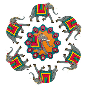 iCraft DIY Rangoli Kit (ELEPHANT-FB 51)