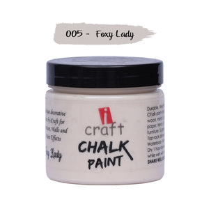 iCraft Premium Chalk Paint - Smooth, Creamy & Non-Toxic - Ideal for DIY & Resin Projects-250ml Foxy Lady