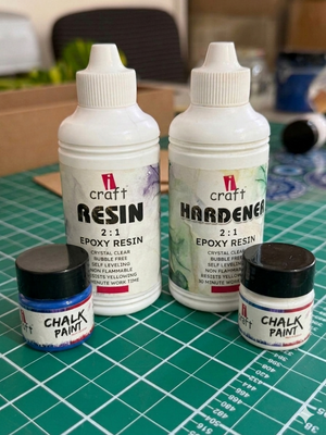 DIY Evil Eye Resin Art Tray Kit